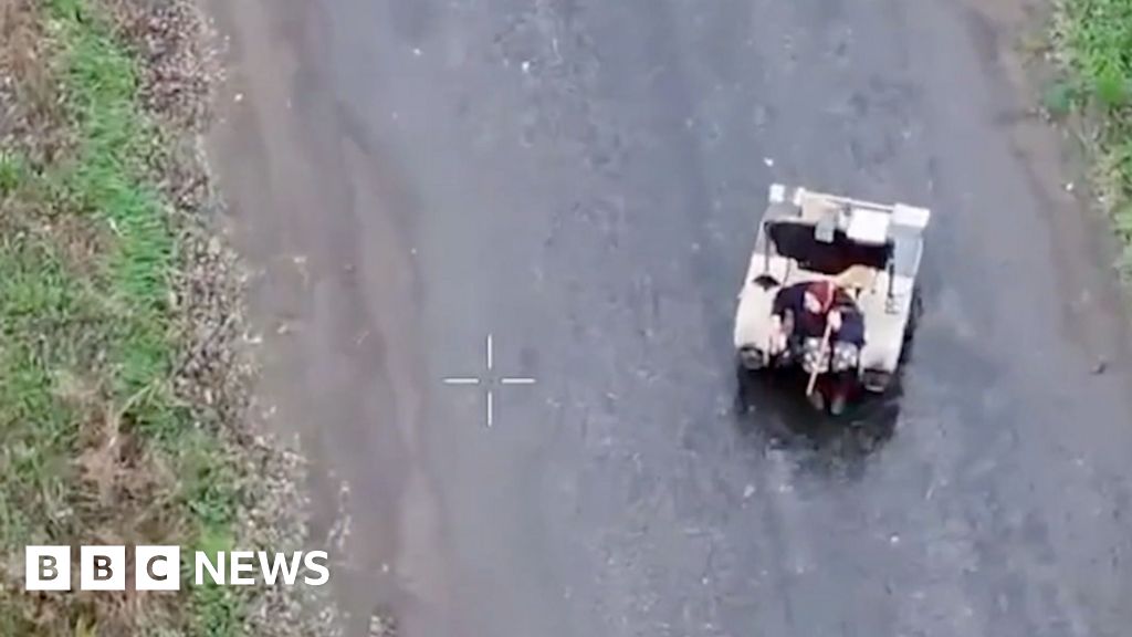 Watch: Elderly woman rescued by robot from Ukraine's frontline